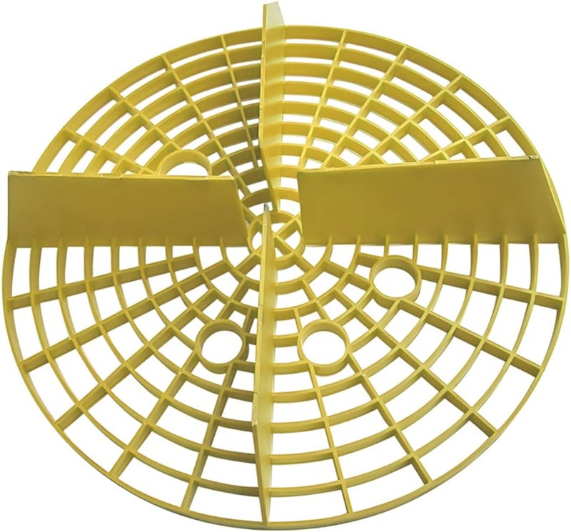 FALVFUN Car Wash Bucket Insert, 2PCS 10" Diameter Dustproof Dirt Grit Trap Vehicle Wash Filter, Remove Debris Automotive Detailing Cleaning Washing Kit, Universal for SUV RV Truck (Yellow) - Image 5